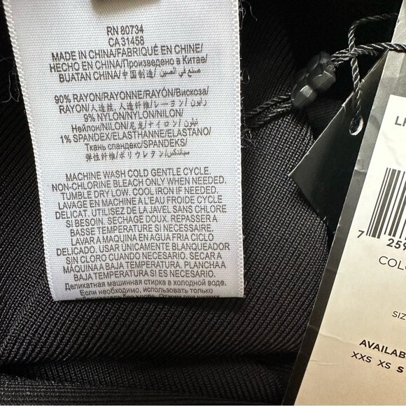 NWT BCBGMaxAzria Alexa Bandage Skirt Size S Black - Picture 7 of 9